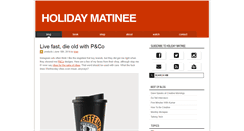 Desktop Screenshot of holidaymatinee.com